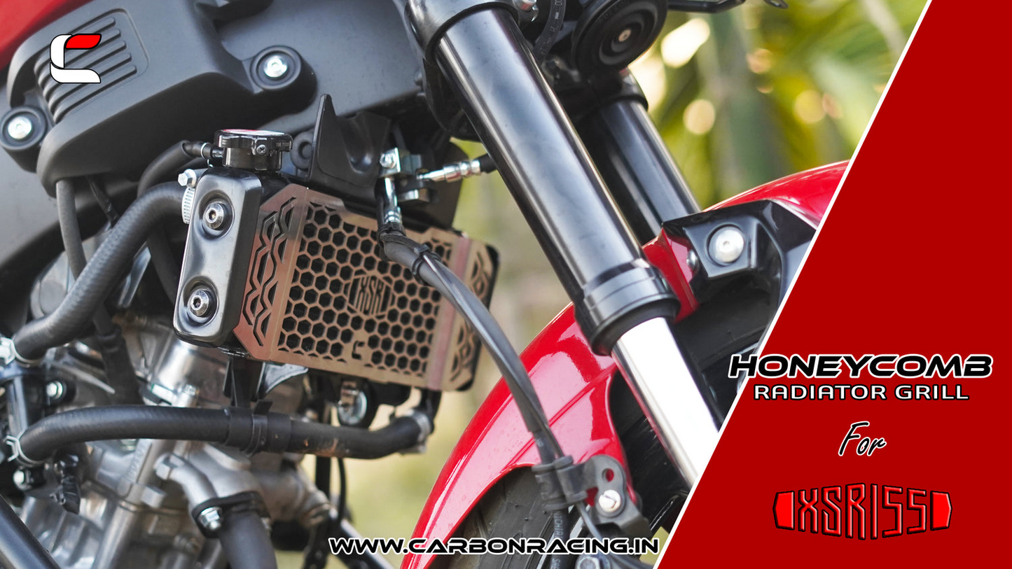 Carbon Racing Radiator Guard for Yamaha XSR 155 - Stainless Steel - CRXSR155