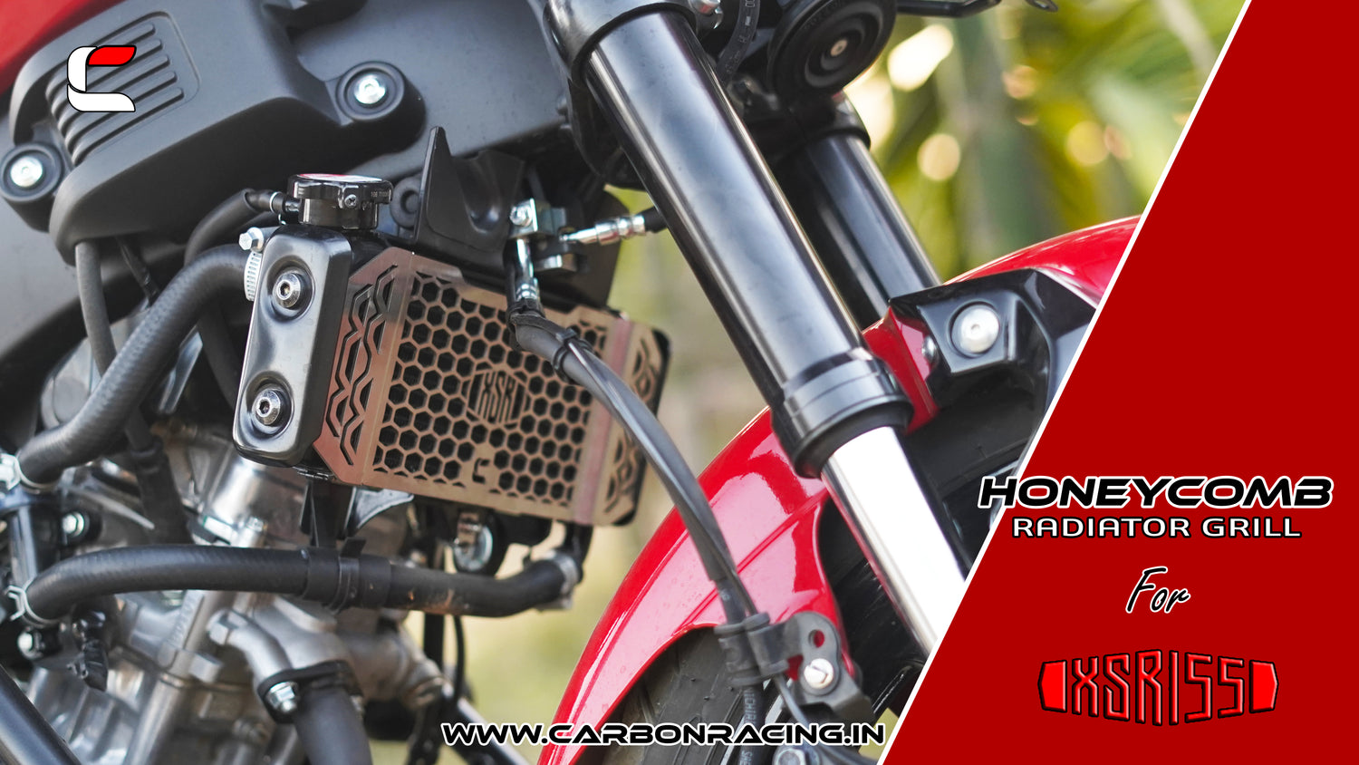 Carbon Racing Radiator Guard for Yamaha XSR 155 - Stainless Steel - CRXSR155