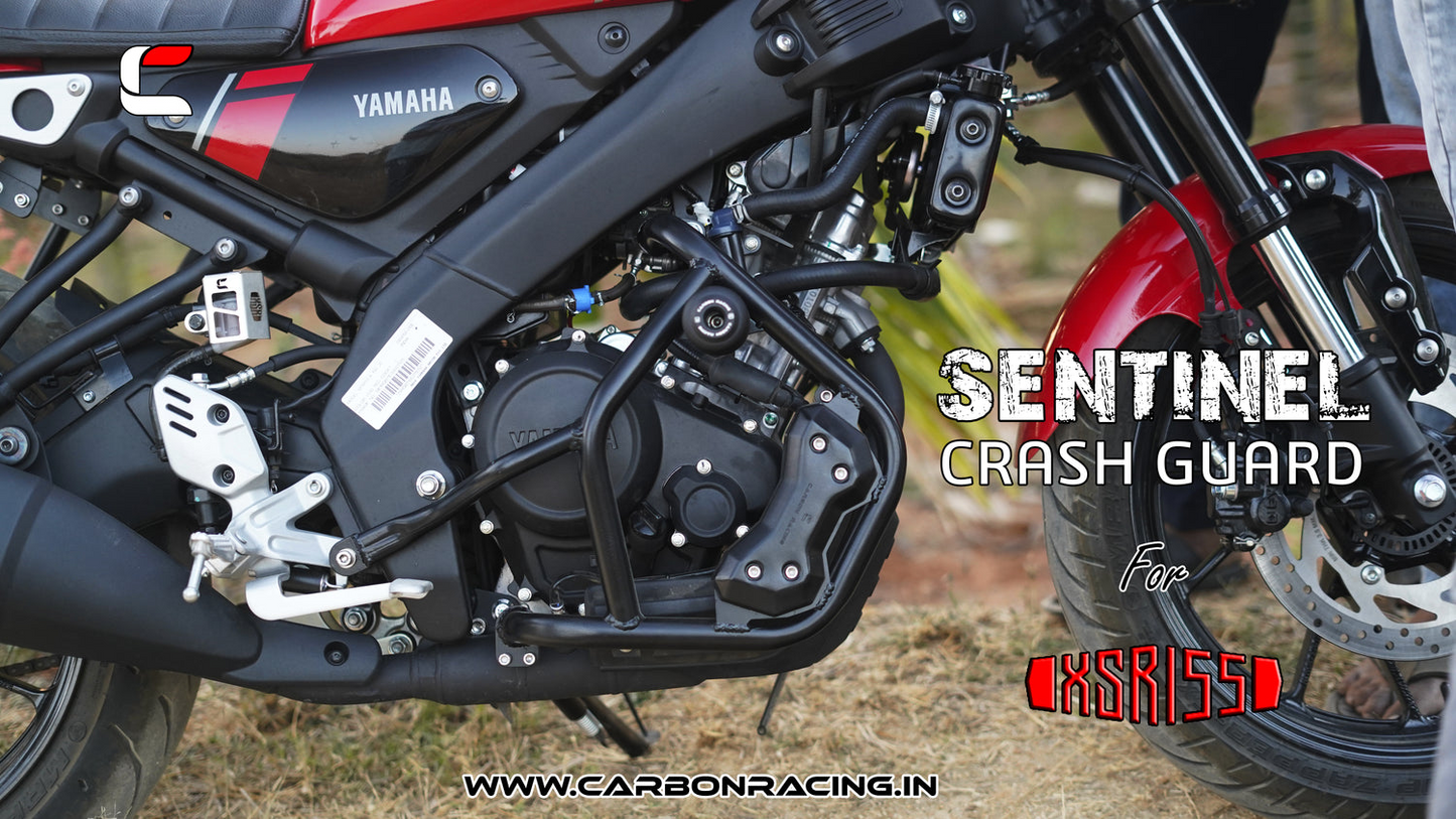 Carbon Racing SENTINEL Crash Guard with Dual Sliders For Yamaha XSR 155 - CRXSR155