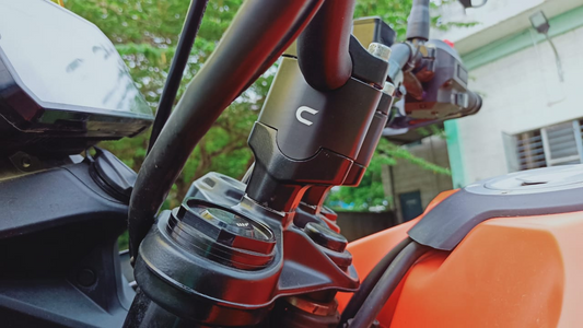 Carbon Racing Straight Handlebar Risers for 390 Adventure - 2 Inch - CRKTMADV