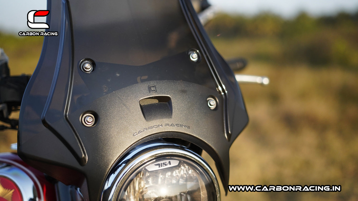 Carbon Racing WANDERER - Premium Windshield for BSA Goldstar 650 - Smoked - CRBSA
