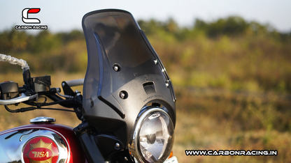 Carbon Racing WANDERER - Premium Windshield for BSA Goldstar 650 - Smoked - CRBSA