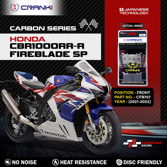 Carbon Brake Pads For Honda CBR1000RR-R Fireblade SP (2021-2022) - Front - CFB757 - 1 Set - CRANK1