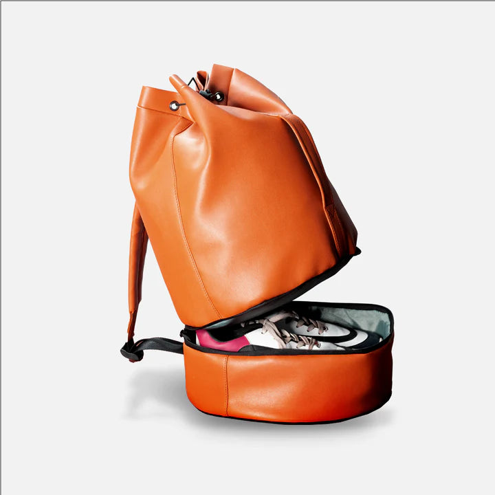UrbanSac 30L Backpack - Orange - Vegan Leather