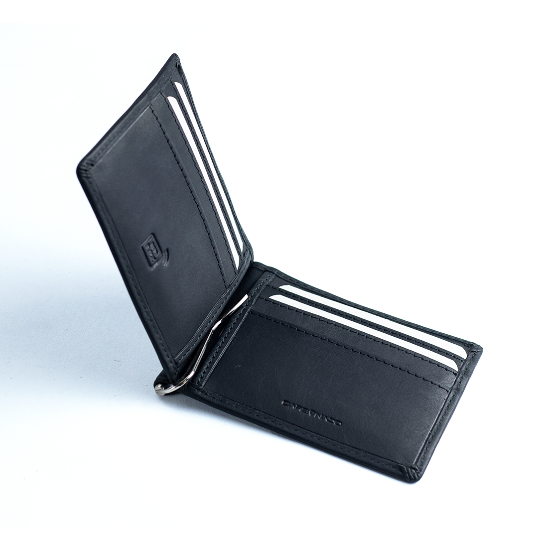 Carbonado Bifold Wallet Money Clip (Black)