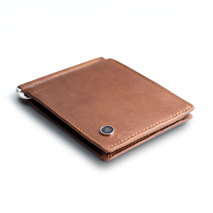 Carbonado Bifold Wallet Money Clip (Brown)