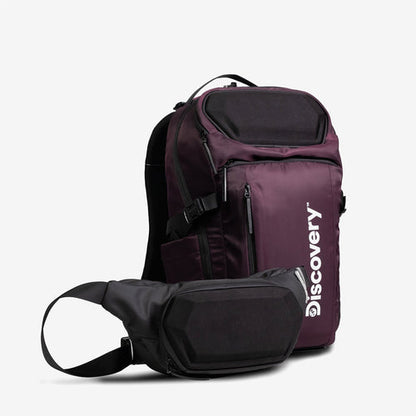 Carbonado Boulder Backpack & Waist Bag Combo (Winered)