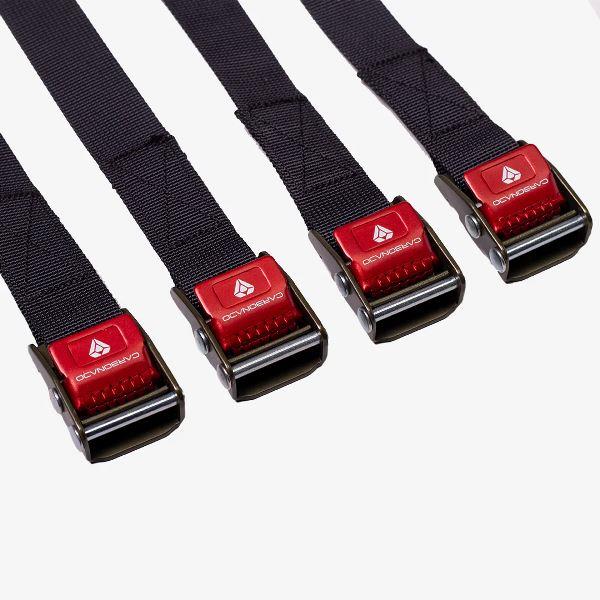 Carbonado Multipurpose Cam Buckle TieDownStrap Set of 4