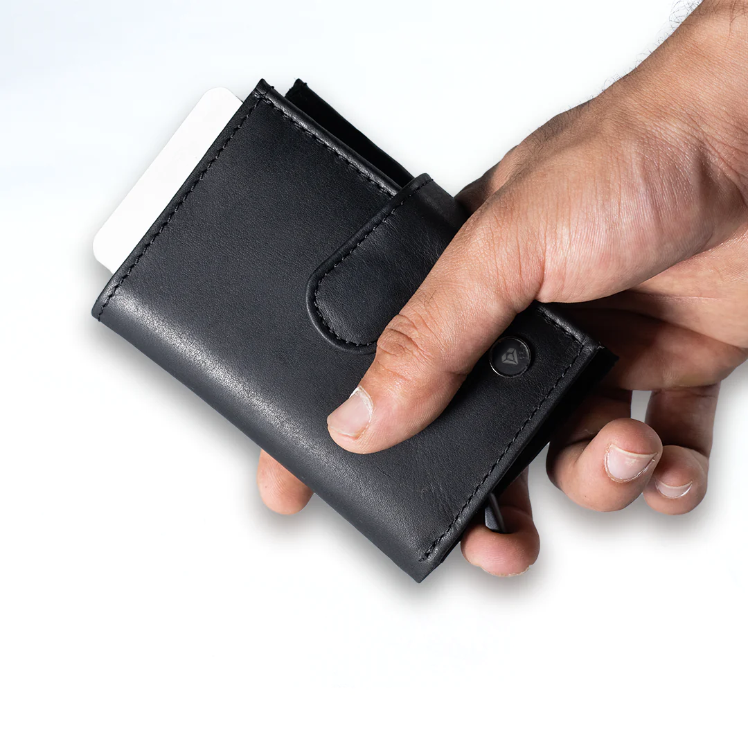 Carbonado Popup Card Bifold Wallet (Black)