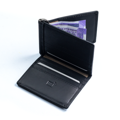 Carbonado Tri Fold Money Clip Wallet (Black)