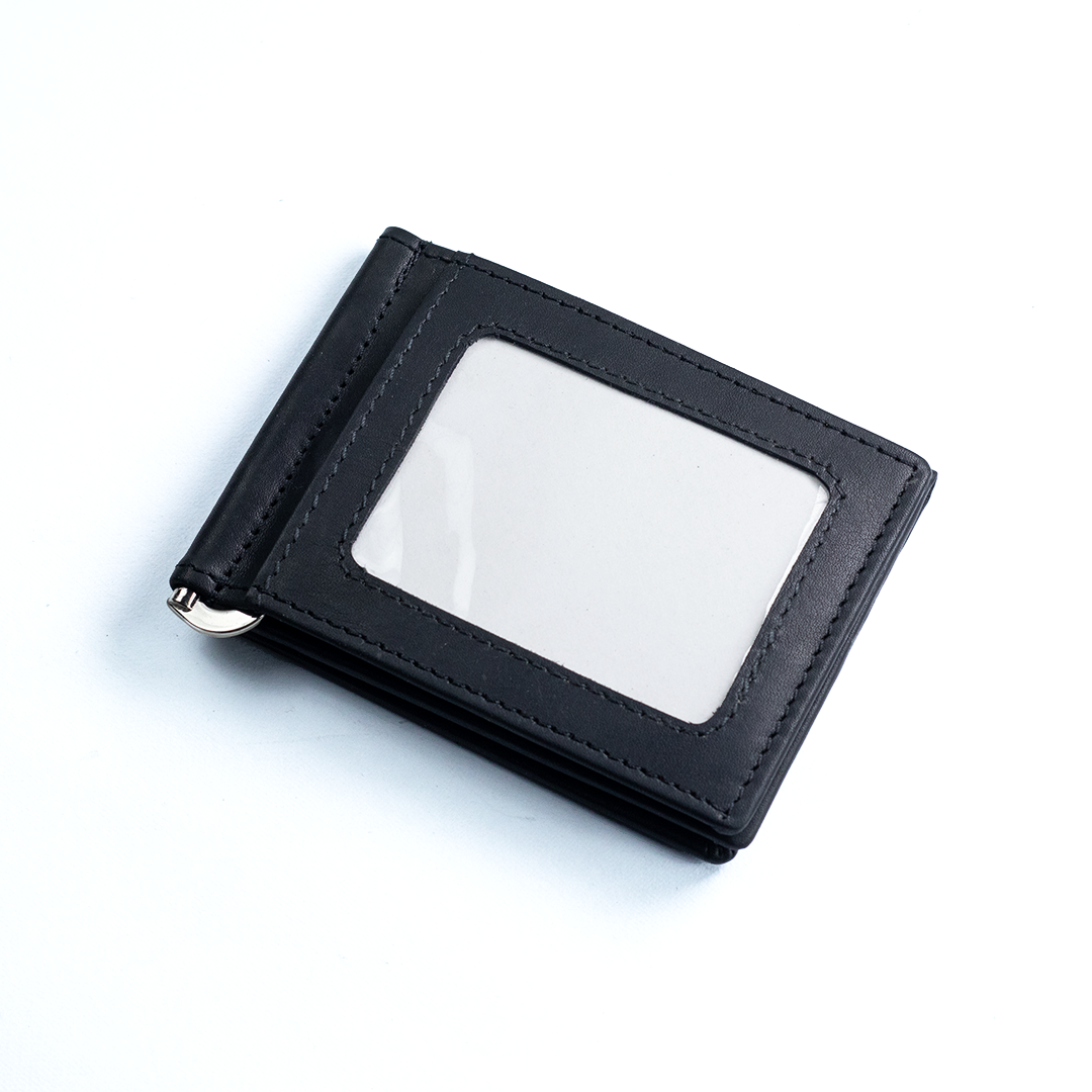 Carbonado Tri Fold Money Clip Wallet (Black)