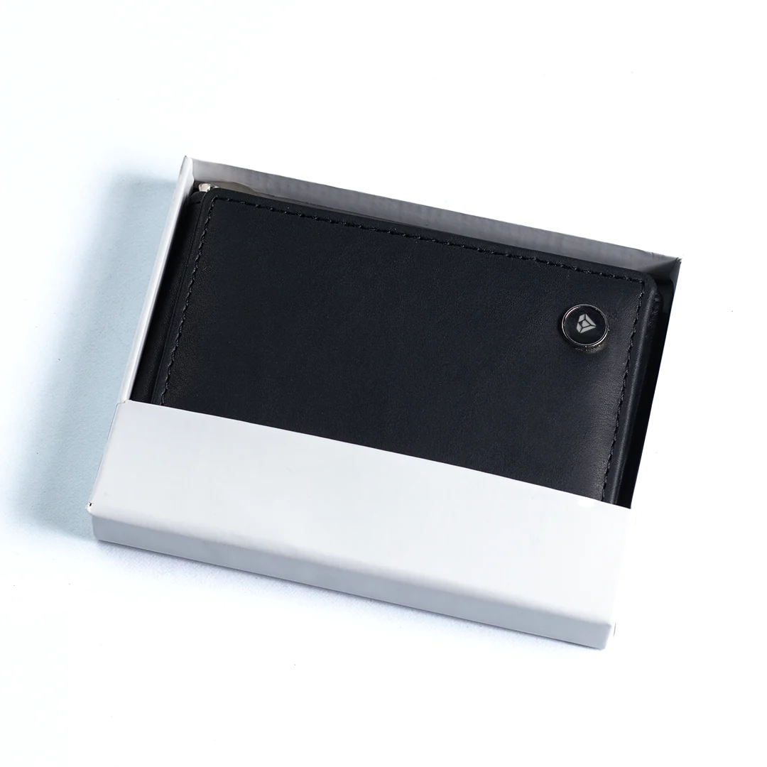 Carbonado Tri Fold Money Clip Wallet (Black)