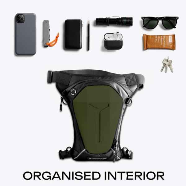 Carbonado Turtle Green (Hard Shell Thigh Bag)
