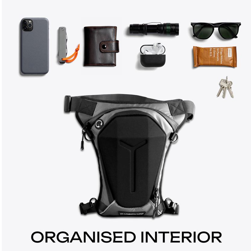 Carbonado Turtle Thigh Bag (Grey)