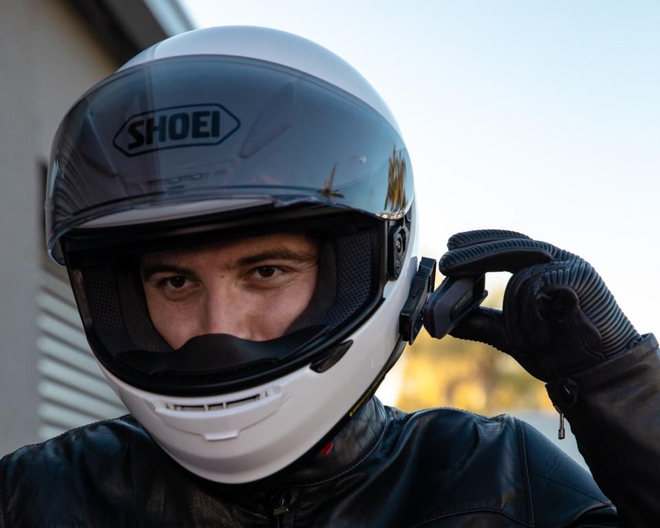 Cardo Packtalk Edge Duo-Waterproof Bluetooth Intercoms-Sound by JBL