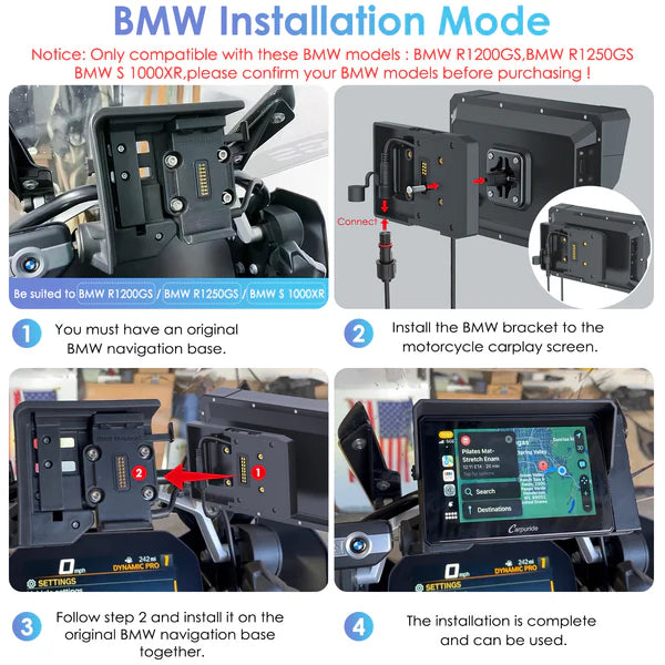 Carpuride Motorcycle Series Product Bracket, Custom-designed for BMW Motorcycles - Riders Junction