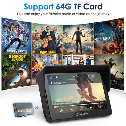 Carpuride W502 Wireless Portable Dual Bluetooth Waterproof IP67 Motorcycle Stereo - Riders Junction