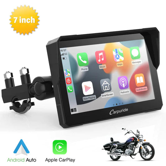 Carpuride W702 Wireless Portable Dual Bluetooth Waterproof IP67 Motorcycle Bluetooth Screen (on pre order) - Riders Junction