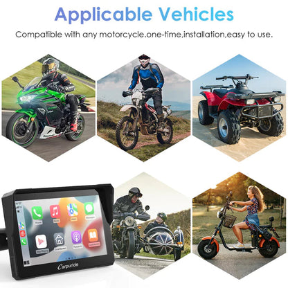 Carpuride W702 Wireless Portable Dual Bluetooth Waterproof IP67 Motorcycle Bluetooth Screen (on pre order) - Riders Junction