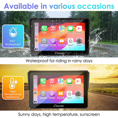 Carpuride W702B Wireless Portable Motorcycle Stereo with BMW Motorcycles Bracket (on pre order) - Riders Junction