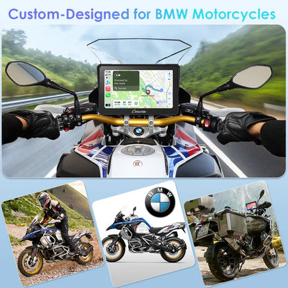 Carpuride W702B Wireless Portable Motorcycle Stereo with BMW Motorcycles Bracket (on pre order) - Riders Junction