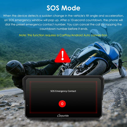 Carpuride W602BS (6 Inch) Motorcycle Stereo-Designed for BMW Motorcycle Compatible with Wonder Wheel Control