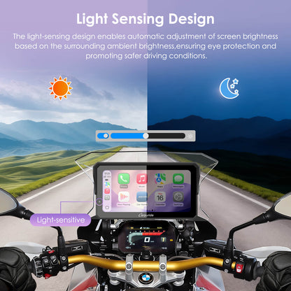 Carpuride W602BS (6 Inch) Motorcycle Stereo-Designed for BMW Motorcycle Compatible with Wonder Wheel Control