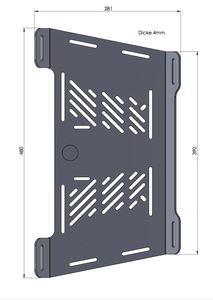 Carrier Rear Enlargement Honda Africa Twin - Hepco Becker - 800994 00 01 - Riders Junction