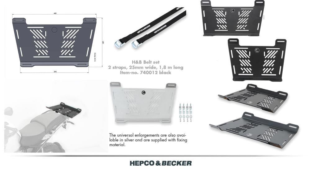Carrier Rear Enlargement Rack BMW - Hepco Becker - 8006520 00 01 - Riders Junction