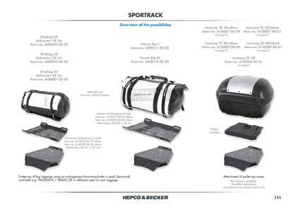 Carrier Sport Rack Triumph Street Triple 765 S/R/RS - Hepco Becker - 6707573 00 01 - Riders Junction