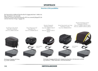 Carrier Sport Rack Triumph Street Triple 765 S/R/RS - Hepco Becker - 6707573 00 01