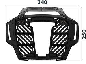 Carrier Top Case Carrier Movable Hinge BMW R1250R - Hepco Becker - 6616518 01 01