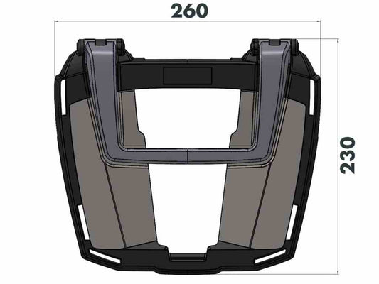 Carrier Top Case Carrier Fixed Hinge Suzuki V-Strom 800 DE - Hepco Becker - 6613548 01 01 - Riders Junction