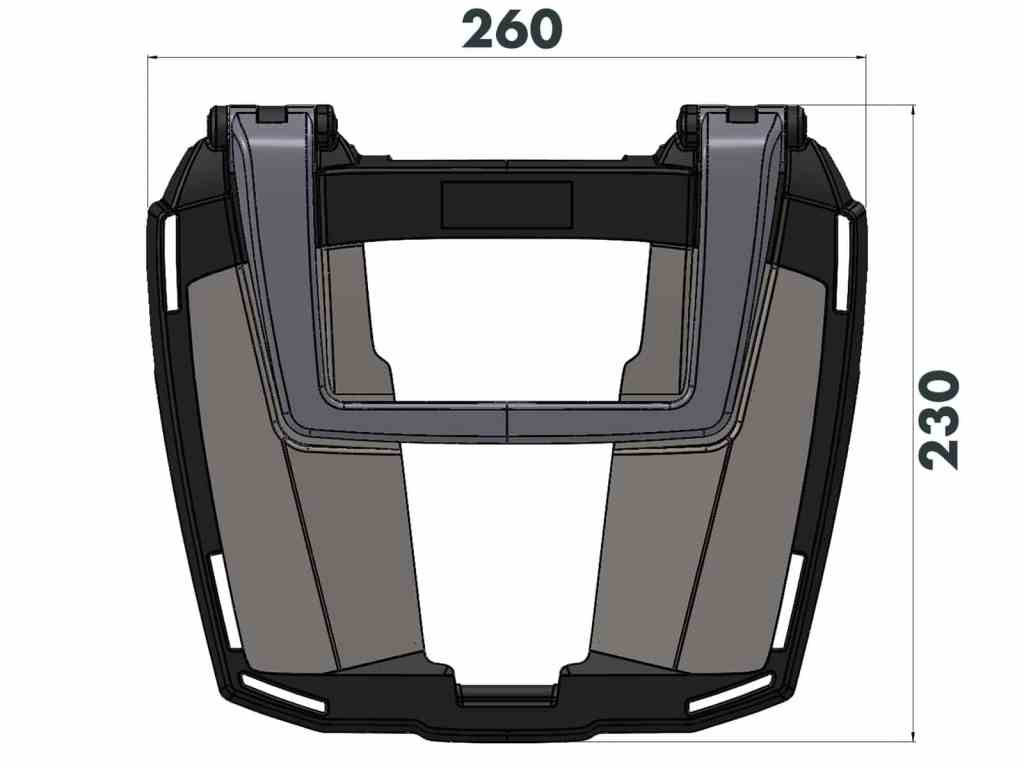 Carrier Top Case Carrier Honda Transalp XL 750 - Hepco Becker - 6629539 01 01 - Riders Junction