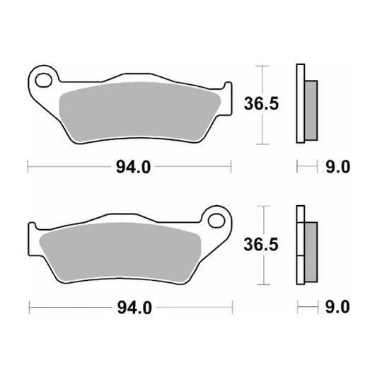 Ceramic Brake Pads - SBS 924H.HF