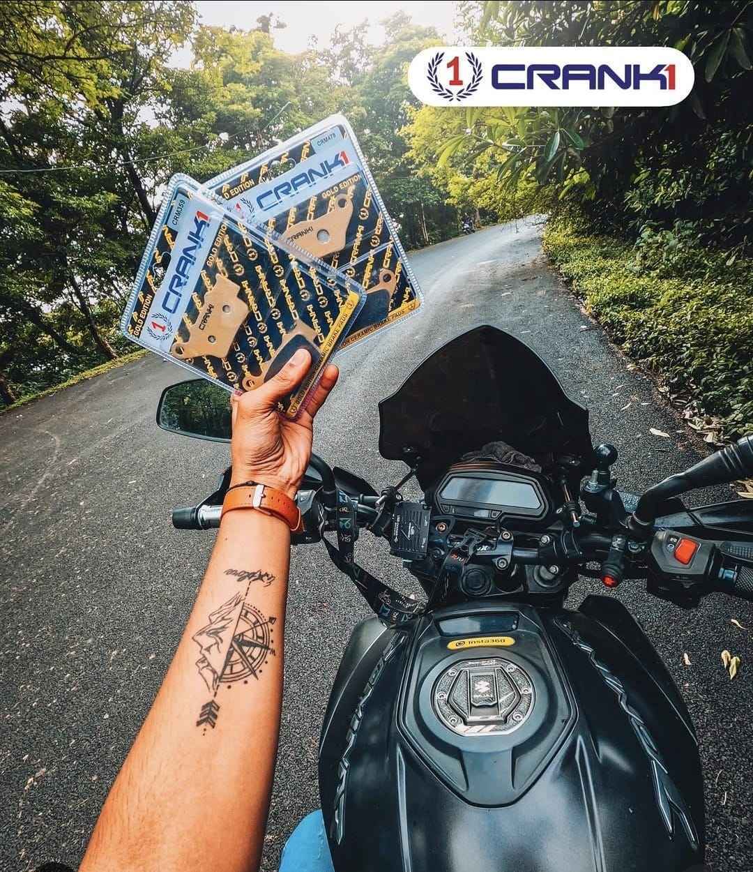 Ceramic Brake Pads For Bajaj Pulsar N250 (2021-2025) - Front - CRM479 - 1 Set-CRANK1