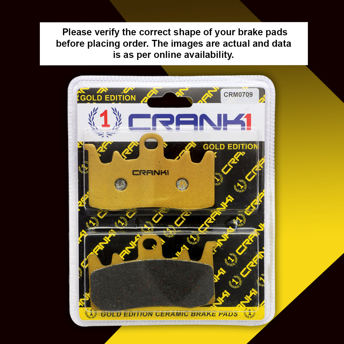 Ceramic Brake Pads For Ducati Monster 795 (2012-2016)- Front - CRM0709 - 2 Sets - CRANK1