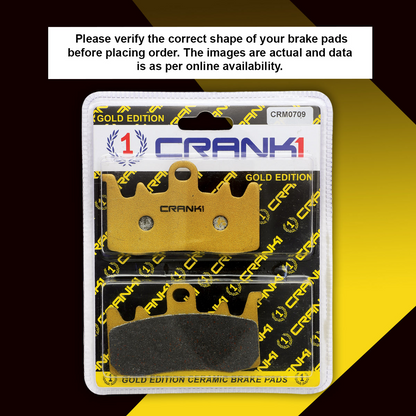 Ceramic Brake Pads For Ducati Monster 795 (2012-2016)- Front - CRM0709 - 2 Sets - CRANK1