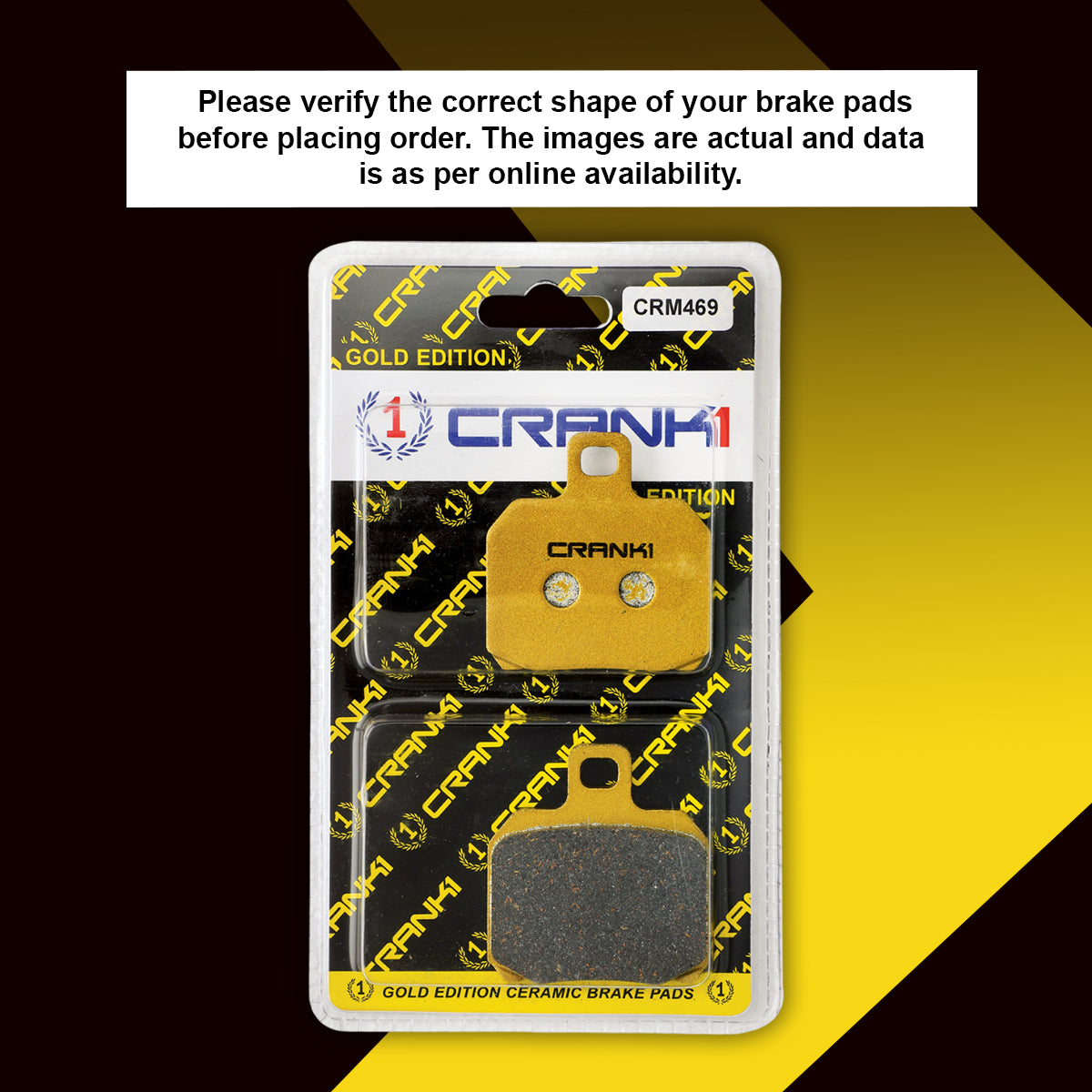 Ceramic Brake Pads For Ducati Monster 795 (2012-2016) - Rear - CRM469 - CRANK1