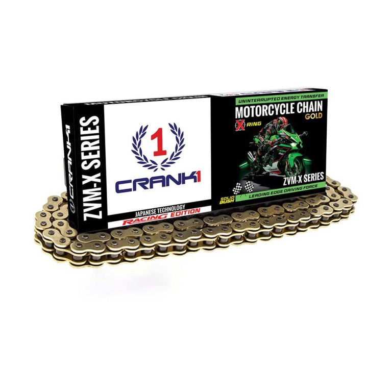 Chain For Triumph Tiger 800 Xr & Xrx (2015-2017)-525 Pitch Zvm-x-124l-gold-CRANK1