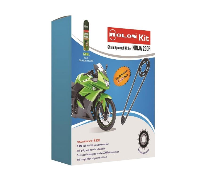 Rolon Chain and Sprocket kit for NINJA 250R - KIT HPXR 184