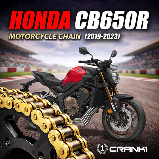 Chain For Honda CB650R (2019-2023) - 525 Pitch x 118 Links Gold (ZVMX) - CRANK1