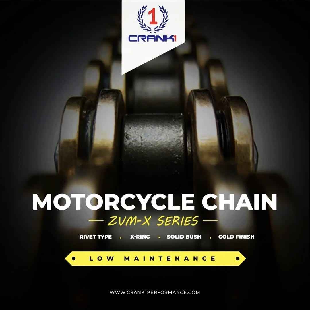 Chain For Triumph Tiger 800 XRX (2015-2017) - 525 Pitch x 124 Links Gold (ZVMX) - CRANK1