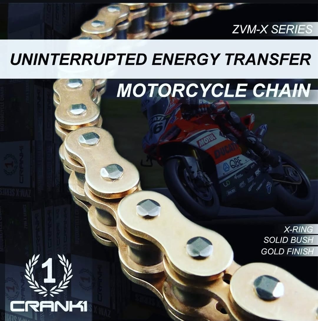 Chain For Honda CB500X (2019-2023) - 520 Pitch x 112 Links Gold (ZVMX) - CRANK1