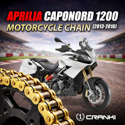 Chain For Aprilia Caponord 1200 (2013-2016) - 525 Pitch x 112 Links Gold (ZVMX) - CRANK1
