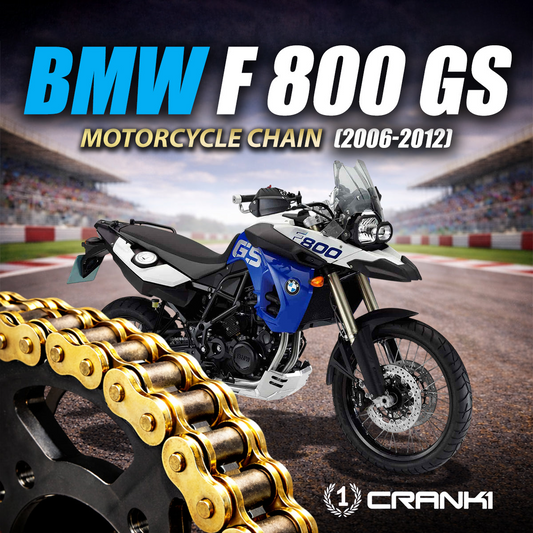 Chain For BMW F 800 GS (2006-2012) - 525 Pitch x 116 Links Gold (ZVMX) - CRANK1