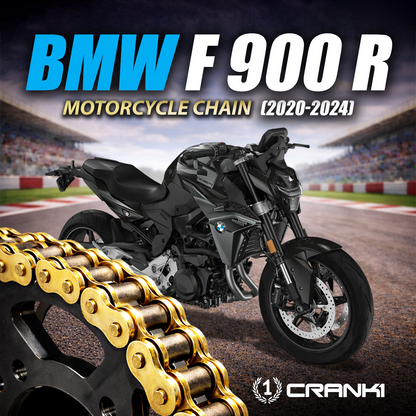 Chain For BMW F 900 R (2020-2024) - 525 Pitch x 122 Links Gold (ZVMX) - CRANK1