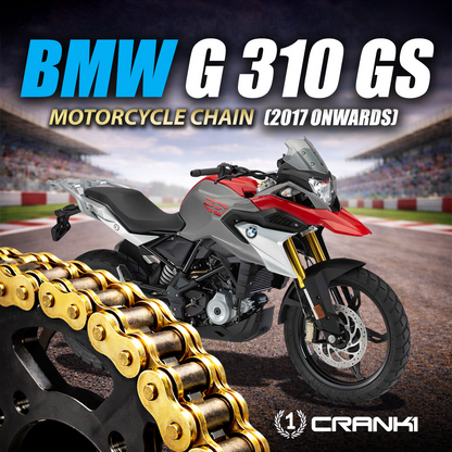 Chain For BMW G 310 GS (2017 Onwards) - 520 Pitch x 112 Links Gold (ZVMX) - CRANK1