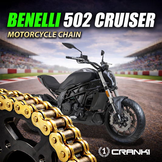 Chain For Benelli 520 Cruiser - 525 Pitch x 116 Links Gold (ZVMX)-CRANK1