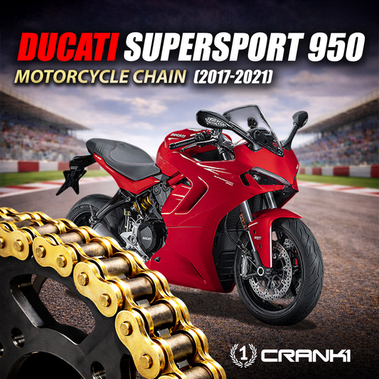 Chain For Ducati SuperSport 950 (2017-2021) - 520 Pitch x 106 Links Gold (ZVMX) - CRANK1